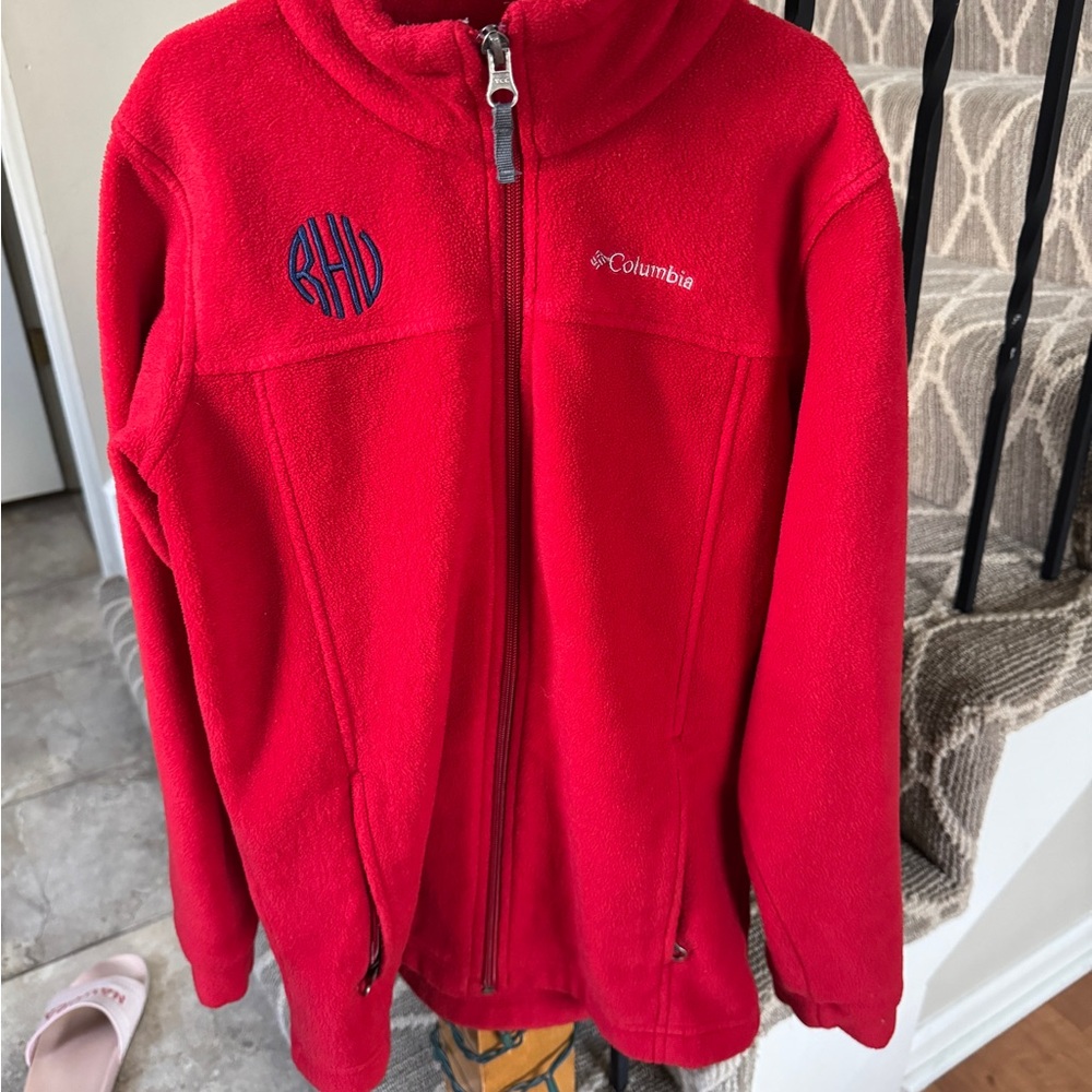 Columbia Vibrant Red Fleece Jacket